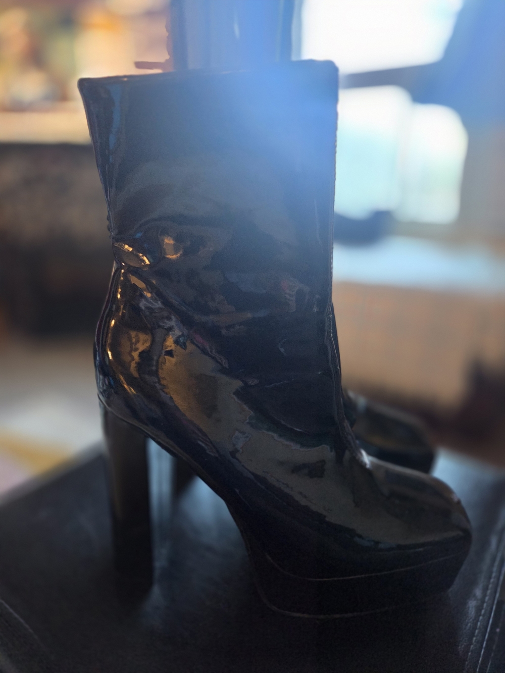 New Shein Platform Ankle Boots in Black